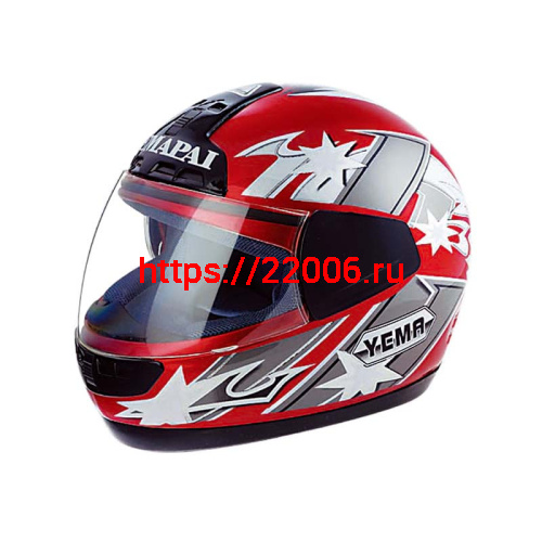 Мотошлем YM-801А красный (XS)