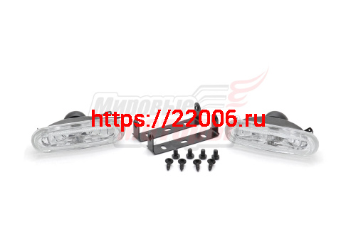 Фары галогеновые, прямоугольные, c кронштейном, 12х3.5 см., 12V55Вт лампа Н3 (ПАРА)