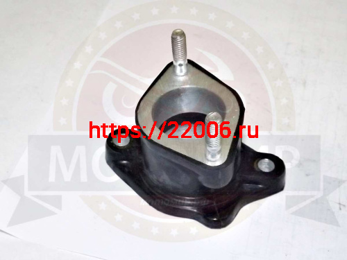 Патрубок карбюратора CG125 157FMI (коллектор впускной) короткий (резин) фото 2