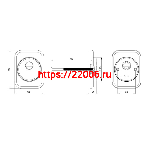 Накладка Fuaro (Фуаро) DEF.TRD/K-EXT.4286 CP-8 хром фото 2