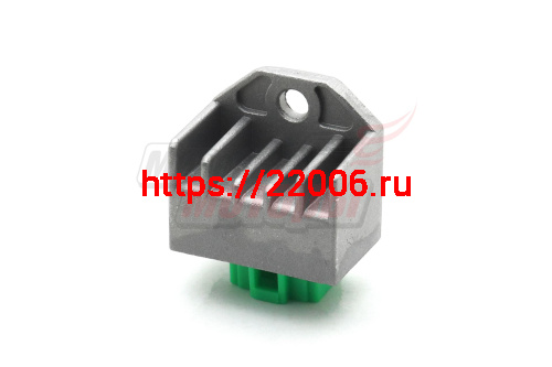 Реле-регулятор (стабилизатор) Yamaha JOG 50, Honda Dio ZX50, Honda Lead50, Aerox 50, Neos 50 (SRZ150) (горизонт.контакты 2x2)