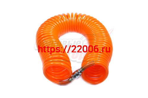 Шланг пневматический с фитингами рапид (5*8мм-10м, 10bar, спиральный)