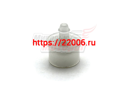 Штуцер груши пластмассовый с клапаном впускной D8 под большую грушу