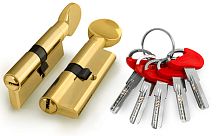 Цилиндровый Fuaro (Фуаро) механизм D-PRO502/90 mm (35+10+45) PB латунь 5 кл.