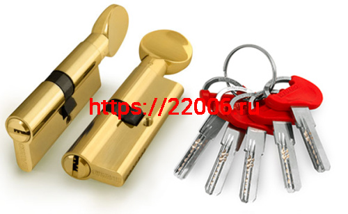 Цилиндровый Fuaro (Фуаро) механизм D-PRO502/90 mm (35+10+45) PB латунь 5 кл.