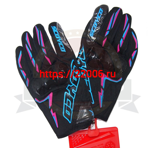 Перчатки SCOYCO (оригинал) MC-101, синие, р-р L
