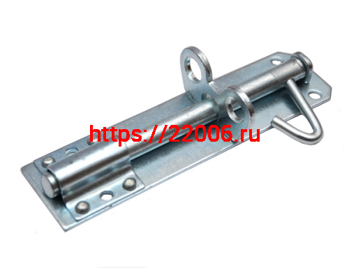 Задвижка skobis (СКОБИС) накладная ЗТ-150 цинк белый