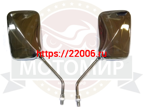 Зеркала (006) d10 квадр. хром крепление в углу СВ400 (НАБОР) фото 2