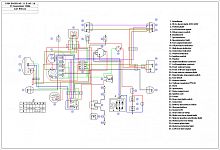 Схема электрооборудования мотоцикла "Днепр-11", "Днепр-14", "Днепр-16" (12v)