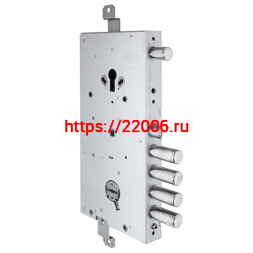 Замок Mottura (Моттура) врезной двухсистемный 54.J916M-S My Key (левый), перекод. с торца, кл. 60 мм, без накл.