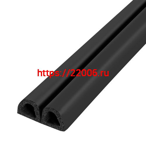 Уплотнитель Fuaro (Фуаро) без клеевой основы WADH/D-12x10mm, BLACK черный 150 m