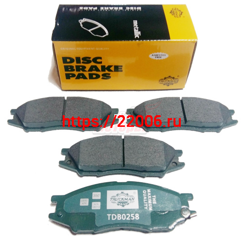 Колодки торм.перед. (TDB0258) Nissan Almera Classic 06- , Cube 98-02, Sunny 00-03,