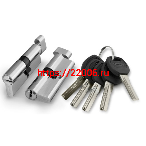 Цилиндровый Punto (Пунто) механизм (A202/100) A2002Knob100(45+10+45) с вертушкой SN никель
