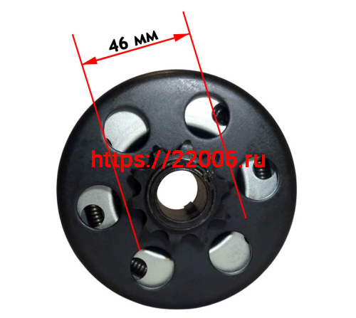 Сцепление  автоматическое, на вал 20 мм, цепь 420, звезда 10 зубов фото 3