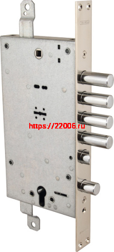 Замок Mottura (Моттура) врезной двухсистемный 54.787 (универсальный), ключ 40мм, без накл.