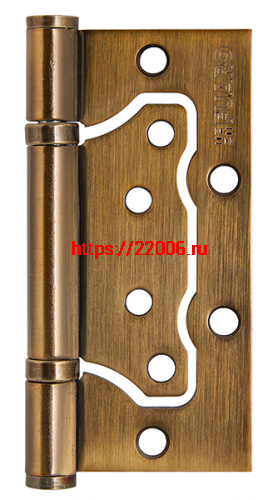 Петля Fuaro (Фуаро) универсальная без врезки IN4500W CFB (500-2BB 100x2,5) кофе глянец