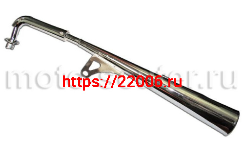 Глушитель мопед Дельта, Альфа, Орион хром