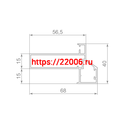 Короб Armadillo (Армадилло) SWD.Scope 40/68/3200 frame BL (3,2 м) фото 2