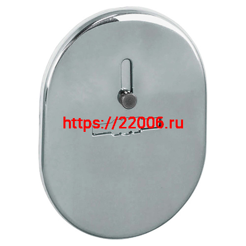 Накладка Fuaro (Фуаро) на сувальдный замок ESC.S-lift.SF/OV.476 (ESC 476) с шторкой СР хром