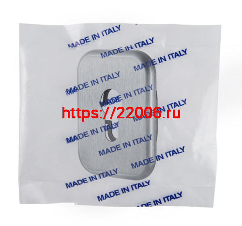 Декоративная Armadillo (Армадилло) Квадратная накладка на цилиндр ET-DEC SQ (ATC Protector 1) SC-14 Матовый хром фото 2