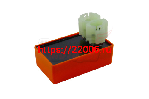 Коммутатор скутер 4+2 конт.GY6-50/150 (тюнинг) оранжевый