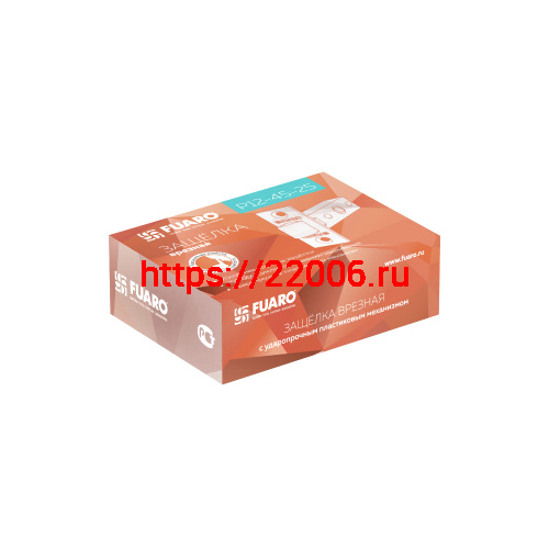 Защелка Fuaro (Фуаро) врезная PLASTP12-45-25 SSC сатинированный хром фото 2