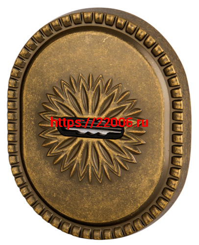 Накладка Armadillo (Армадилло) на сувальдный замок ESC.S-auto.CL/OV (PS-DEC CL / ATC Protector 1) OB-13 античная бронза