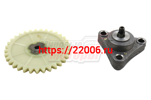 Насос масляный в комплекте с шестерней 139QMB (GY6-50-80) (шестерня 33 зуба)