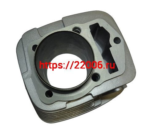 Цилиндр в сборе с поршнем 166FMM 65,5 мм (H107мм, h81мм, палец 15мм) узк. кольца фото 3