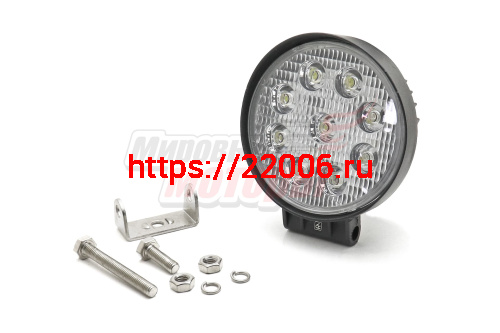 Фара cветодиодная WL-827F (ближний свет,алюминиевый корпус, 9 диодов, 27Вт) Арт.5182