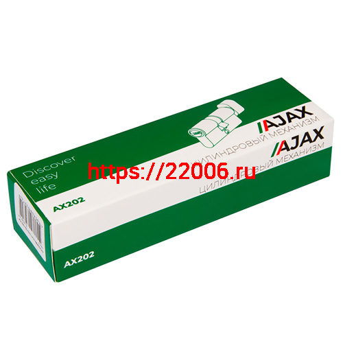 Цилиндровый Ajax (Аякс) механизм (AX202/90) AX2002Knob90 (40+10+40) CP хром с вертушкой фото 2