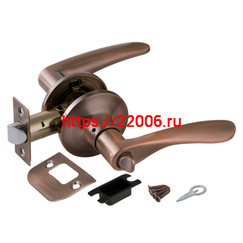 Ручка Punto (Пунто) защелка DK620 AC-BK (6020 AC-B) (фик.) медь