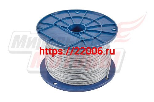 Трос стальной 1мм в оплетке ПВХ (бухта 200м.) 1шт.