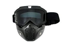 Очки MZ-1 оправа черная, линза темная с защитой лица