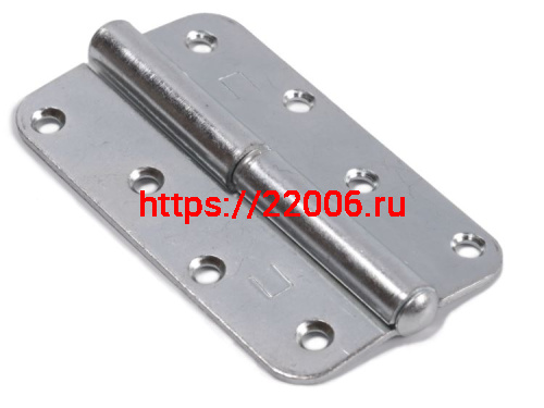 Петля skobis (СКОБИС) накладная ПН-110 цинк белый, левая