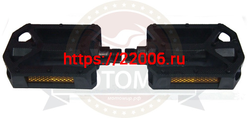 Педали Вело пластик 107х103мм, черный (FP-850) фото 2