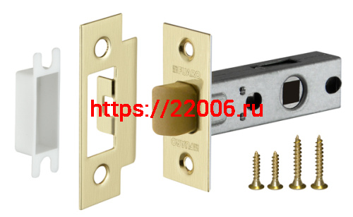 Защелка Fuaro (Фуаро) врезная PLASTP12-45-25 SG матовое золото