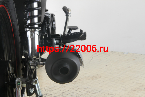 Мопед Alpha SA Max (Тюнинг) (багажник зад,диск.тормоз перед.,обтекат. фары,LED фара) ЧЕРНЫЙ фото 22