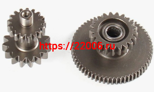 Шестерня электростартера 166FMM/CB/CG, TTR-250, 14*16 18*62