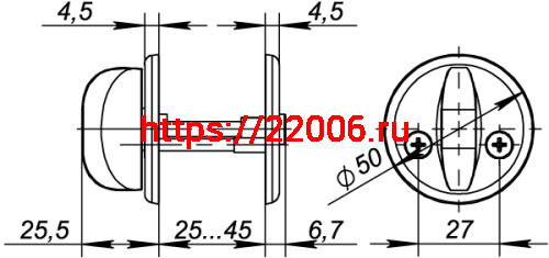 Ручка Fuaro (Фуаро) поворотная WC-001-GP (золото) подвес фото 3