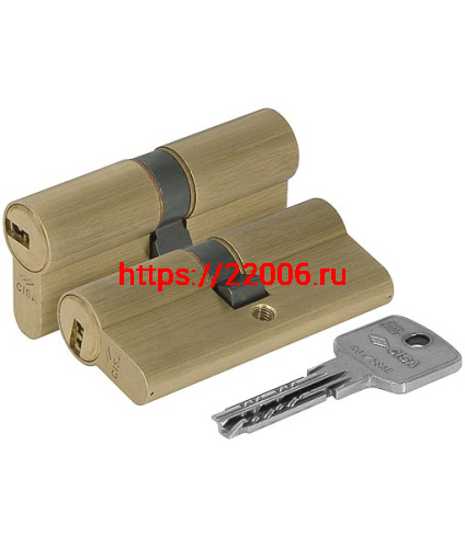 Цилиндровый Cisa (Чиза) механизм ASTRAL ОА310-07.00 (60 мм/25+10+25), ЛАТУНЬ