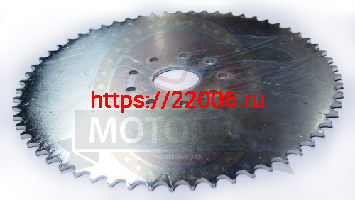 Звезда 60 зуб. (415) цепи, задняя  "Газуля" F50/72/80 голая (9 отверстий) фото 2