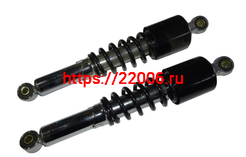Амортизатор задний (L-335mm, D1-12mm, D2-10mm) Минск, улучшенные, черная пружина