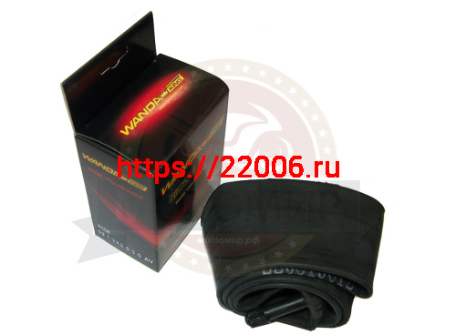 Велокамера 12 1/2" х 2.50/3,00  бутиловая (фирм. качество), цвет.короб., а/вентиль WANDA