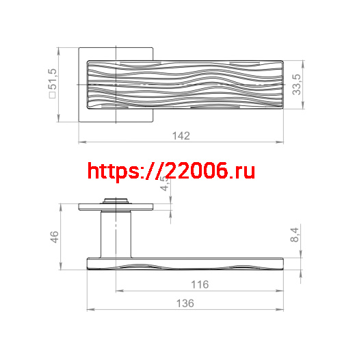 Ручка Armadillo (Армадилло) раздельная K.YM.MERENGA AC-9 медь фото 4