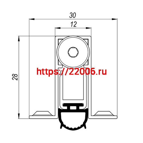 Автоматический Armadillo (Армадилло) порог EASY CON ALETTE ASAL B4/1030 фото 2