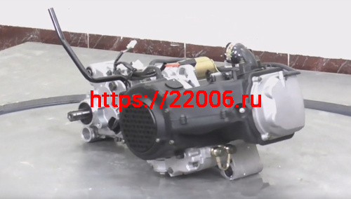 Двигатель 4т. 150 см3 157QMJ (GY6-150) Dingo150 моноблок с редуктором в сборе и масл. охлажд. фото 3