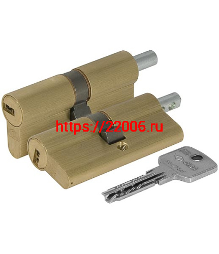 Цилиндровый механизм Cisa (Чиза) под вертушку ASTRAL ОА312-21.00 (90 мм/35+10+45), ЛАТУНЬ