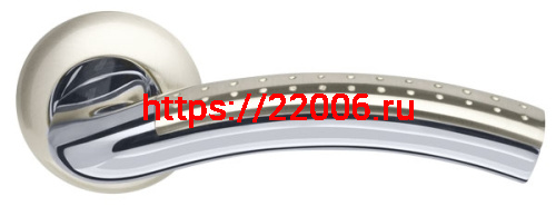 Ручка Armadillo (Армадилло) раздельная R.LD54.Libra26 (Libra LD26) SN/CP-3 матовый никель/хром TECH (кв. 8х140)