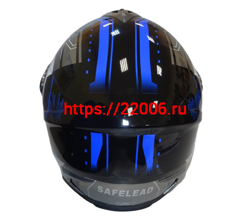 Шлем интеграл "Safelead" HF-122 черный Q162, размер L фото 5